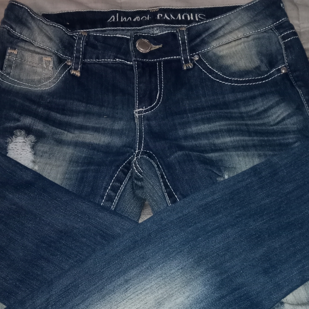 Almost famous size 1 dark with light wash